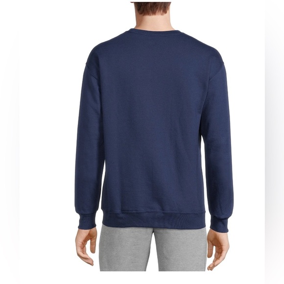 Athletic Works Men's Blue Fleece Crewneck Sweatshirt, Size Large - Picture 4 of 13